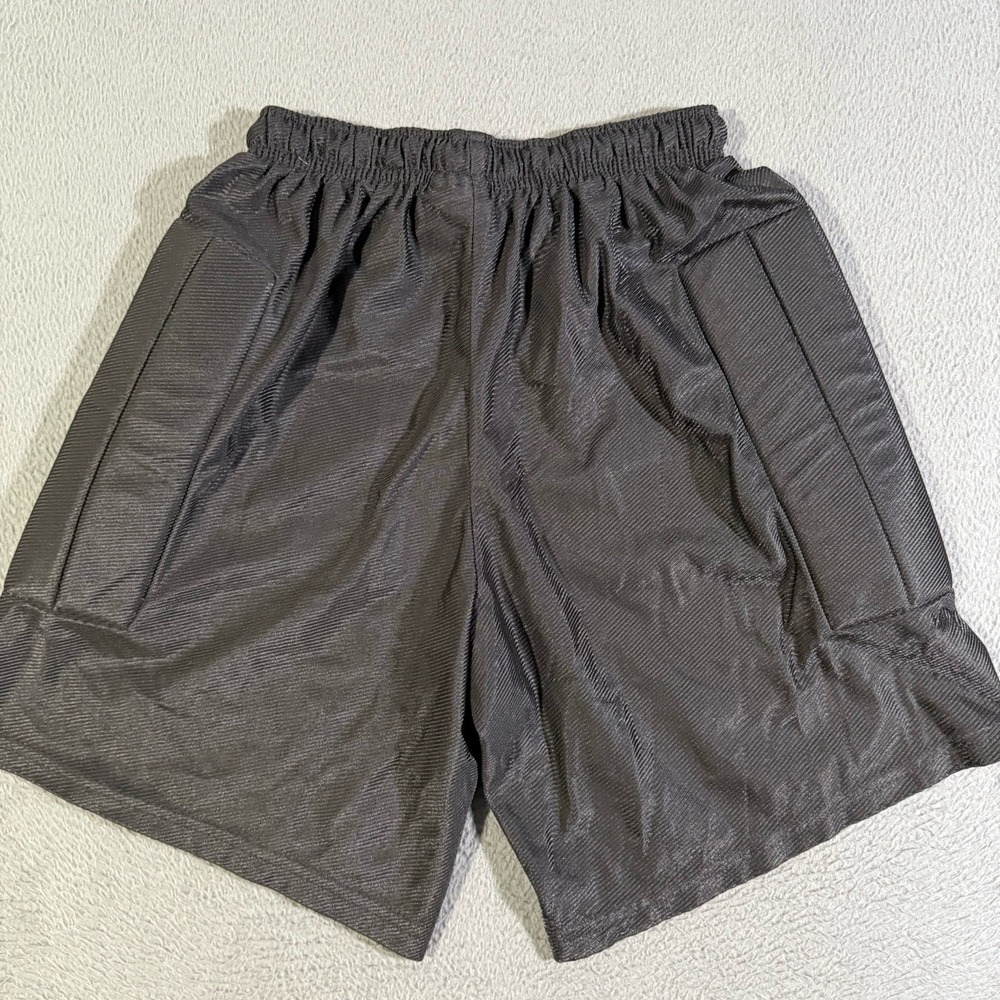 Vintage 80s Umbra Thigh Padded Soccer Shorts Black Size Small Made In USA - Picture 4 of 7